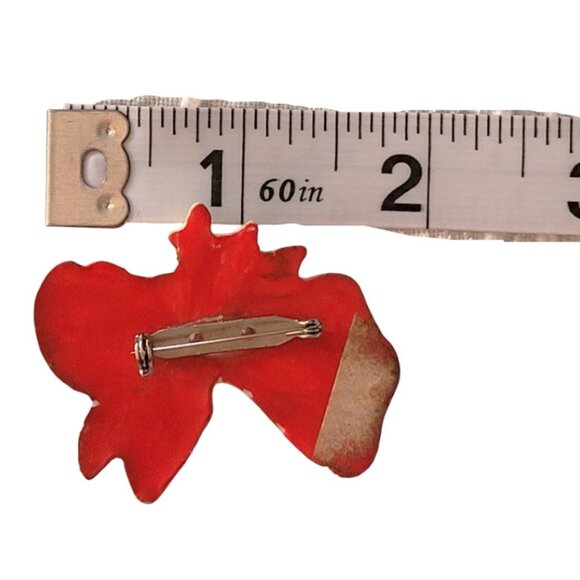 Vintage Holiday Angel Pin Brooch Gold/Ivory 2in - Picture 3 of 4